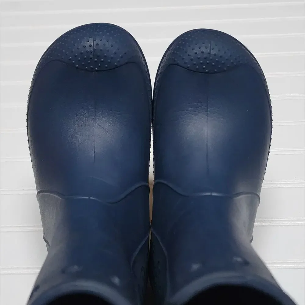 Crocs Kids Handle It Navy Rain Boots Size 3 Big Kids